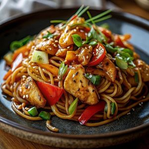 Tallarin Saltado con Pollo